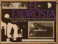 3w403 EXORCIST Mexican LC '74 William Friedkin, Max Von Sydow, classic from William Peter Blatty!