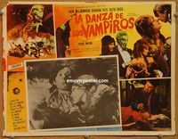 3w414 FEARLESS VAMPIRE KILLERS Mexican LC '67 Dance of the Vampires, great image of Roman Polanski!