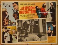 3w445 HELICOPTER SPIES Mexican lobby card '67 Robert Vaughn, David McCallum, The Man from UNCLE!