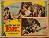 3w457 HOMBRE Mexican movie lobby card '66 Paul Newman, Martin Ritt, Fredric March, it means man!