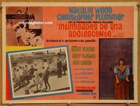 3w481 INSIDE DAISY CLOVER Mexican movie lobby card '66 great image of bad girl Natalie Wood!