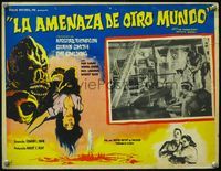 3w489 IT! THE TERROR FROM BEYOND SPACE Mexican LC '58 great art of wacky monster with victim!
