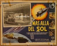 3w497 JOURNEY TO THE FAR SIDE OF THE SUN Mexican LC '69 cool sci-fi artwork of rocket in space!