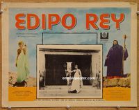 3w607 OEDIPUS THE KING Mexican lobby card '68 great images of Orson Welles, Christopher Plummer!
