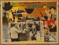 3w615 ONE SPY TOO MANY Mexican lobby card '66 Robert Vaughn, David McCallum, The Man from UNCLE!