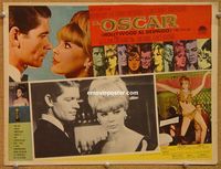 3w617 OSCAR Mexican lobby card '66 Stephen Boyd & Elke Sommer race for Hollywood's highest award!