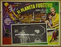 3w634 PHANTOM PLANET Mexican movie lobby card '62 sci-fi space shocker, cool images!
