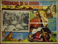 3w651 PONY SOLDIER Mexican LC '52 art of Royal Canadian Mountie Tyrone Power w/sexy Penny Edwards!