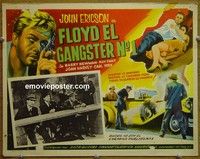 3w656 PRETTY BOY FLOYD Mexican movie lobby card '60 John Ericson, Barry Newman