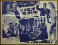 3w672 RANDOM HARVEST Mexican movie lobby card '42 Ronald Colman, Greer Garson!
