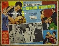 3w676 RELUCTANT DEBUTANTE Mexican movie lobby card '58 Sandra Dee, Rex Harrison, Kay Kendall