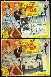 3w695 ROYAL WEDDING 2 Mexican lobby card '51 great image of dancing Fred Astaire & sexy Jane Powell!