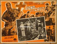 3w710 SIGN OF THE CROSS Mexican movie lobby card R40s Cecil B. DeMille, Fredric March, Elissa Landi