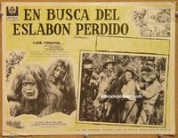 3w724 SKULLDUGGERY Mexican LC '70 Burt Reynolds, Susan Clark, art of half-man/half-ape beasts!