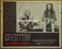 3w733 SONG REMAINS THE SAME Mexican movie lobby card '76 Led Zeppelin, cool image of Robert Plant!