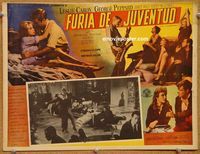 3w751 SUBTERRANEANS Mexican movie lobby card '60 Jack Kerouac, Leslie Caron, George Peppard