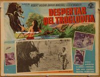 3w771 TEENAGE CAVEMAN Mexican LC '58 sexy art of prehistoric rebels against prehistoric monsters!