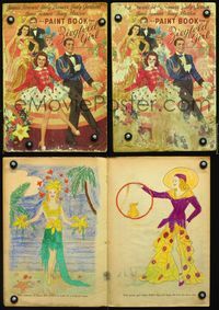 3w112 ZIEGFELD GIRL PAINT BOOK paint book '41 Ziegfeld Girl coloring book, Judy Garland, Hedy, Lana
