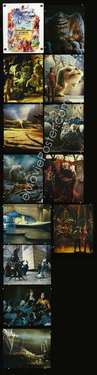 3w094 NEVERENDING STORY 2 still portfolio with 12 color 14x17 stills '90 Jonathan Brandis, fantasy!