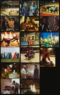 3w085 ROLLERBALL 16 color 16x20 movie stills '75 James Caan in a future where war does not exist!