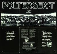 3w165 POLTERGEIST signed promo brochure '82 by Frank Marshall, who was the forgotten co-producer!