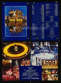 3w172 WIZ promo brochure '78 Diana Ross, Michael Jackson, Wizard of Oz, art by Victor Gadino!