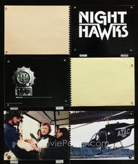 3w136 NIGHTHAWKS full-color promo book '81 Sylvester Stallone, Billy Dee Williams, Rutger Hauer
