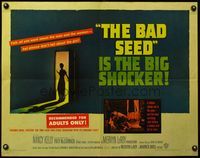 3x278 BAD SEED half-sheet poster '56 the big shocker about a really bad terrifying little girl!