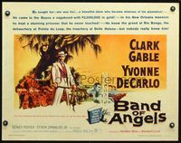 3x280 BAND OF ANGELS half-sheet '57 Clark Gable buys beautiful slave mistress Yvonne De Carlo!