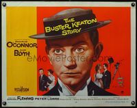 3x314 BUSTER KEATON STORY A 1/2sheet '57 Donald O'Connor as The Great Stoneface comedian, Ann Blyth