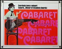 3x316 CABARET half-sheet movie poster R74 singing & dancing Liza Minnelli in Nazi Germany, Bob Fosse