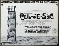 3x336 CUL-DE-SAC half-sheet movie poster '66 Roman Polanski, Donald Pleasance, Francoise Dorleac