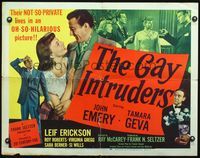 3x384 GAY INTRUDERS half-sheet poster '48 their not-so-private lives in an oh-so-hilarious picture!
