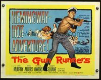 3x400 GUN RUNNERS half-sheet '58 Audie Murphy, directed by Don Siegel, written by Ernest Hemingway!