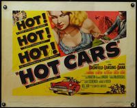 3x416 HOT CARS 1/2sh '56 sexy bad stop-at-nothing blonde Joi Lansing, underworld's dirtiest racket!