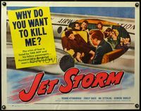 3x442 JET STORM half-sheet '61 passengers ask Richard Attenborough why he has a bomb on the plane!