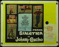 3x443 JOHNNY CONCHO style B 1/2sh '56 five artwork images of that smoldering cowboy Frank Sinatra!
