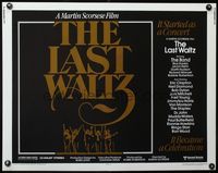 3x456 LAST WALTZ half-sheet movie poster '78 Martin Scorsese, it started as a rock & roll concert!