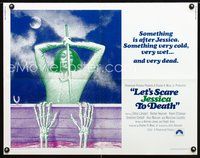 3x459 LET'S SCARE JESSICA TO DEATH half-sheet poster '71 something very dead is after Zohra Lampert!