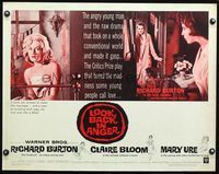 3x464 LOOK BACK IN ANGER half-sheet poster '59 Claire Bloom gets between Richard Burton & Mary Ure!