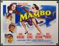 3x476 MAMBO 1/2sh '54 art of top stars including Michael Rennie & full-length sexy Silvana Mangano!