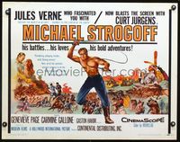 3x489 MICHAEL STROGOFF half-sheet '60 Curt Jurgens, Jules Verne, Le Triomphe de Michel Strogoff