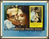 3x491 MIDDLE OF THE NIGHT style B 1/2sh '59 sexy young Kim Novak is involved w/older Fredrich March!