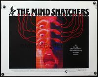 3x492 MIND SNATCHERS half-sheet '72 crazy scientist can stimulate the pleasure center in your brain!