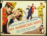 3x501 MY AMERICAN WIFE 1/2sh '36 European Francis Lederer moves to Arizona to be with Ann Sothern!