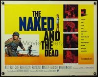3x502 NAKED & THE DEAD half-sheet poster '58 from Norman Mailer's novel, Aldo Ray in World War II!