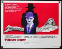 3x534 PERFECT FRIDAY half-sheet '70 sexy naked Ursula Andress, get there early before the police do!