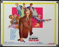 3x539 POINT BLANK half-sheet movie poster '67 Lee Marvin, Angie Dickinson, Keenan Wynn, film noir!