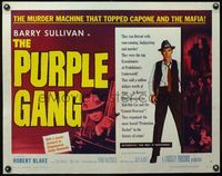 3x547 PURPLE GANG style A 1/2sh '59 Blake, Barry Sullivan, they matched Al Capone crime for crime!