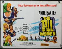 3x587 TALL WOMEN half-sheet '66 Anne Baxter is one of the sole survivors of an Indian massacre!